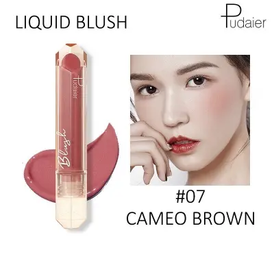 Picture of Pudaier Face Liquid Blush Makeup Beauty Glazed Cheek Blusher Matte Face Contour-#07-CAMEO BROWN