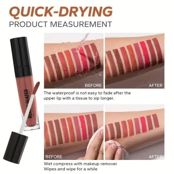 Picture of Beauty Glazed Misty Matte Lip Gloss 20 Colors Long Lasting Non-Stick Cup Moisturizing Liquid Lipstick-1pcs