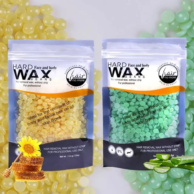Picture of Wax Bean Dregs Without Clean Depilating Bikini Hard Wax Strips for Hair Removal Hard Wax Beans-100GM(Face &Body)