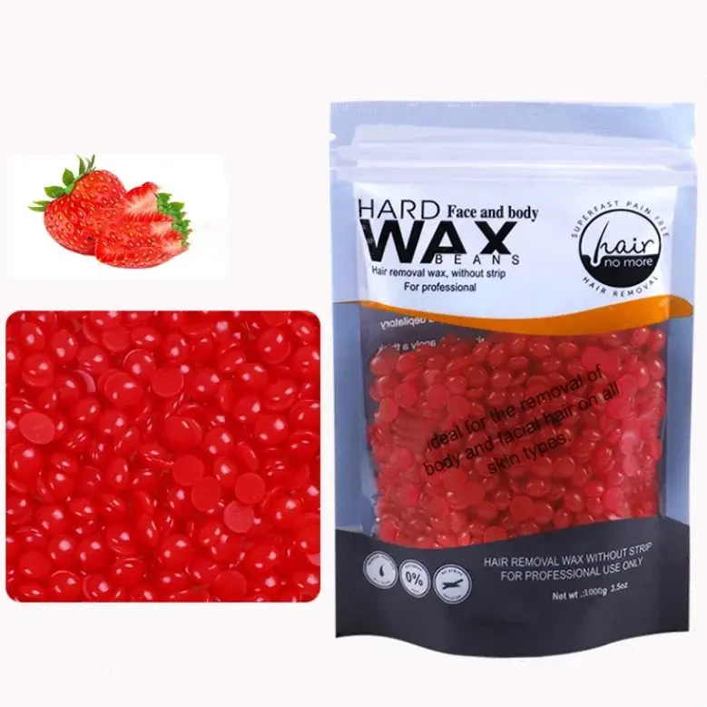 Picture of Wax Bean Dregs Without Clean Depilating Bikini Hard Wax Strips for Hair Removal Hard Wax Beans-100GM(Face &Body)