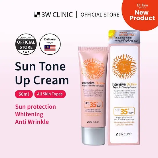 Picture of 3w clinic intensive dr.kim bright sun tone up cream-50ml