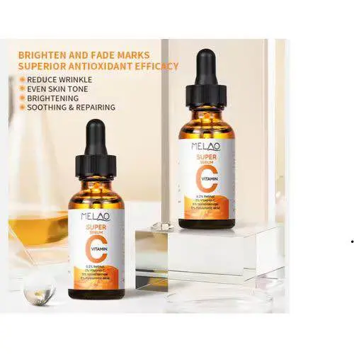 Picture of MELAO Skin Care Anti Aging Hyaluronic Acid Serum and Super Serum With Vitamin C For Face -30ml