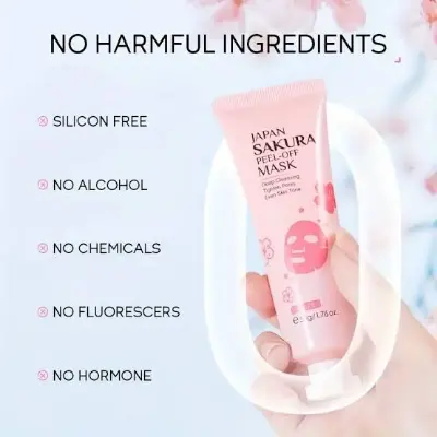 Picture of LAIKOU Sakura Peel-off Mask Cleansing Pores Remove Blackheads whitening- 80gm