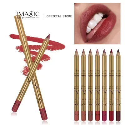 Picture of IMAGIC 8-Color LipLiner Pencil Long Lasting Waterproof Professional Soft Smooth Colorful Matte Lipstick