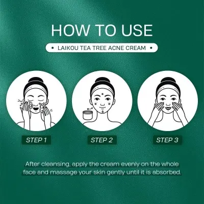 Picture of LAIKOU Tea Tree Anti-Acne Cream Effective Acne Removal Cream -20gm