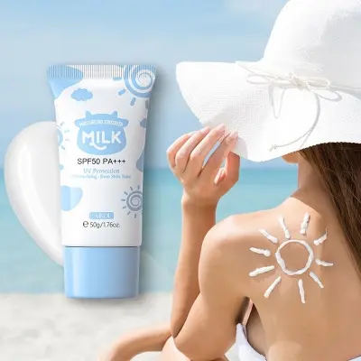 Picture of LAIKOU Milk Brightening Moisturizing Sunscreen SPF50 PA+++-50gm