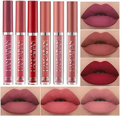 Picture of HANDAIYAN 6 Colors Long Lasting Velvet Lips Tint Liquid Lipsticks Waterproof Non-Stick Cup Lipgloss Gift Set( A)