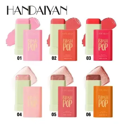 Picture of HANDAIYAN Powder Blusher Stick Vigorous Blush Cream Natural Stereo Cheek Facial Rouge Matte Highlight Brightening Contour Stick