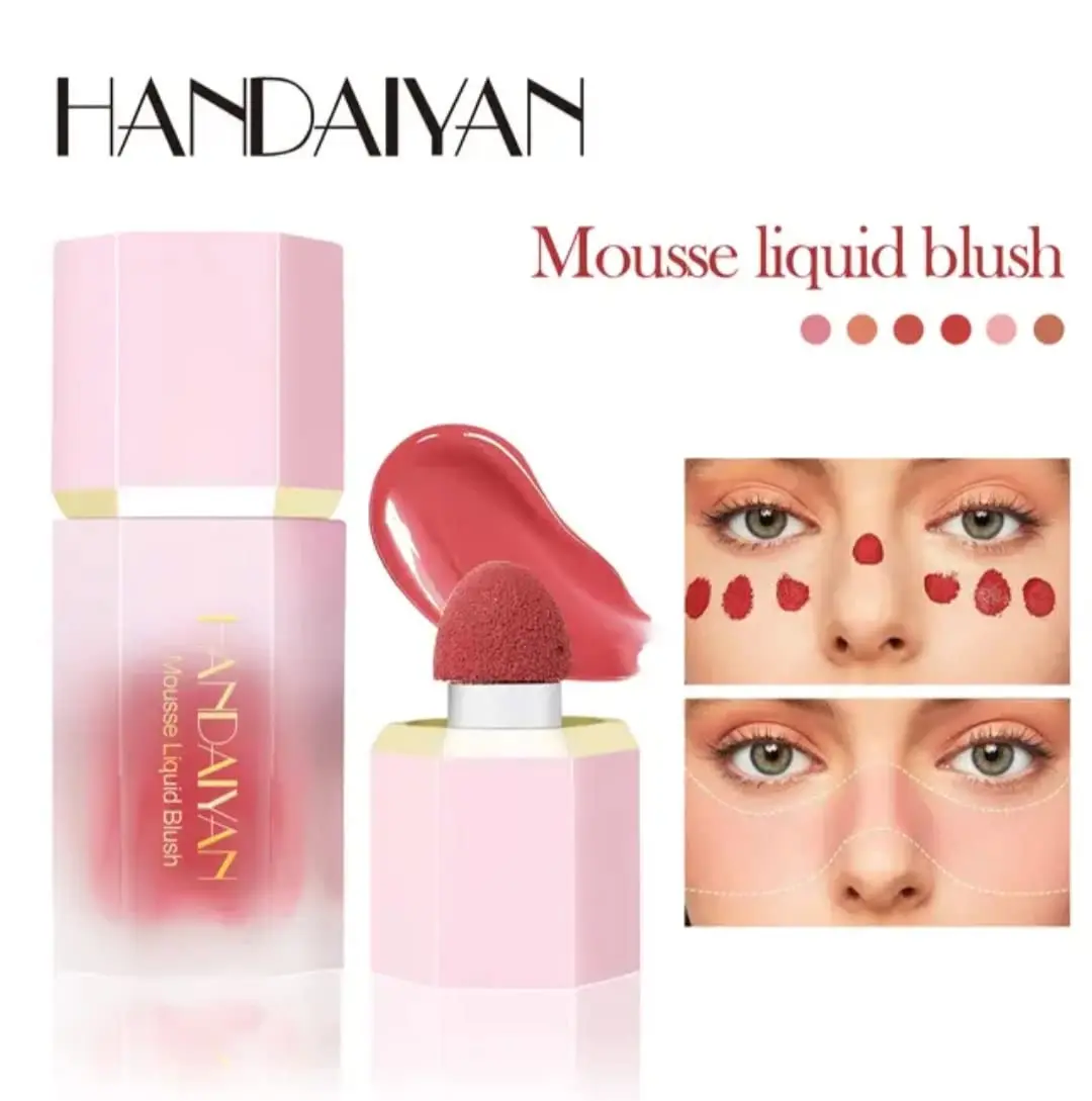 Picture of HANDAIYAN 6 Colors Liquid Blush Cosmetics Natural Long Lasting Makeup Blusher Rare Liquid Blush Face Pigment Natural Cream Cheek Tint)