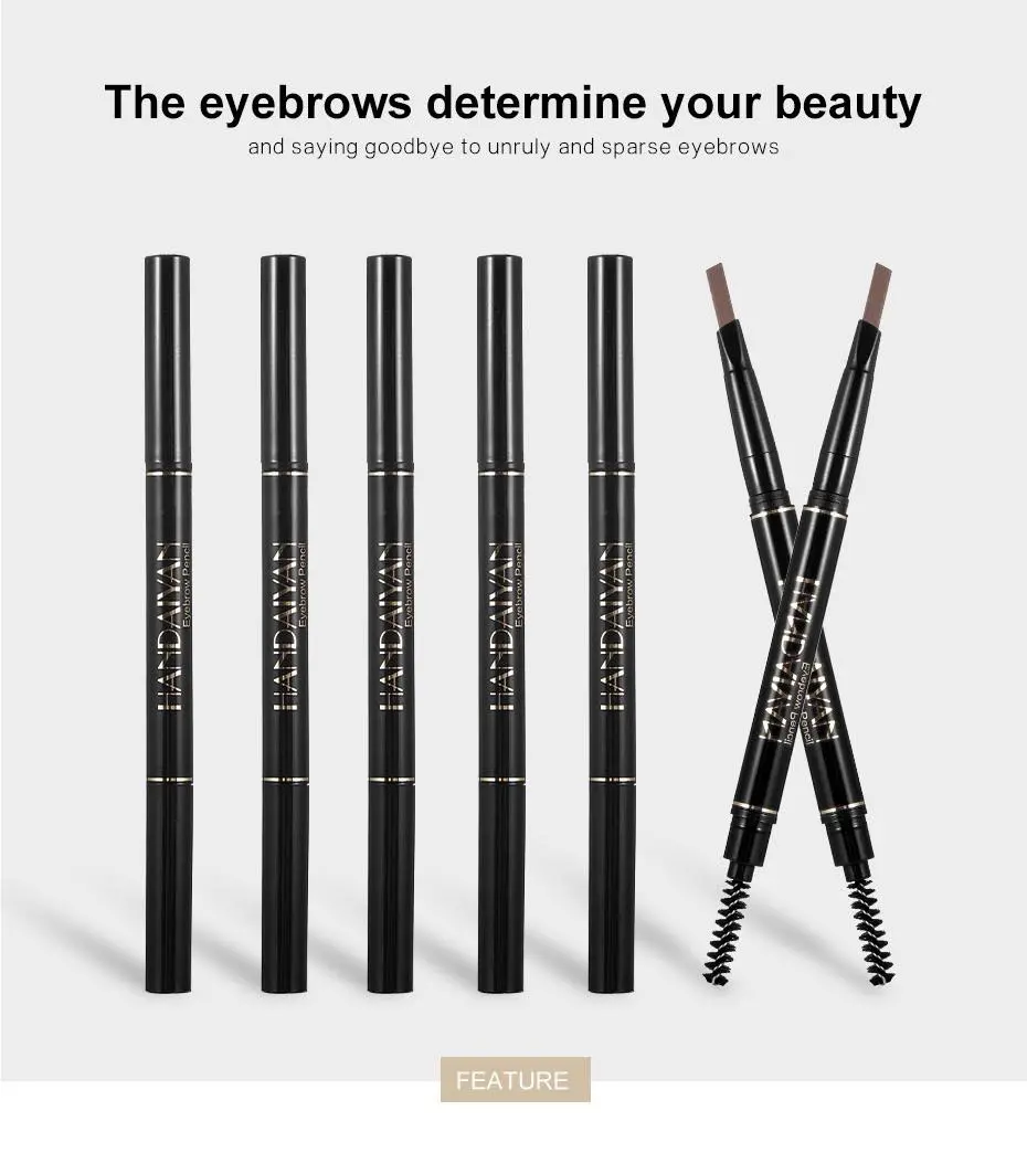 Picture of HANDAIYAN Microblading Tattoo Eyebrow Pen Pencil Brush Waterproof Long-lasting-#03-BROWN