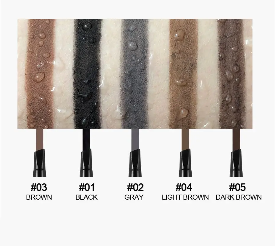 Picture of HANDAIYAN Microblading Tattoo Eyebrow Pen Pencil Brush Waterproof Long-lasting-#03-BROWN