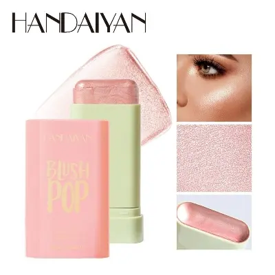 Picture of HANDAIYAN Blush Stick Highlighter Stick Moisturizing Long Lasting Cheek Rouge Blusher Cream Waterproof Face Makeup-#04