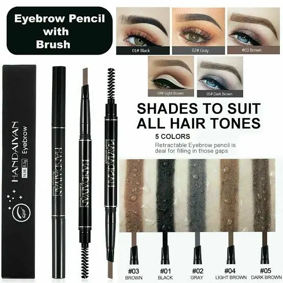 Picture of HANDAIYAN Microblading Tattoo Eyebrow Pen Pencil Brush Waterproof Long-lasting-#04-Light -Brown