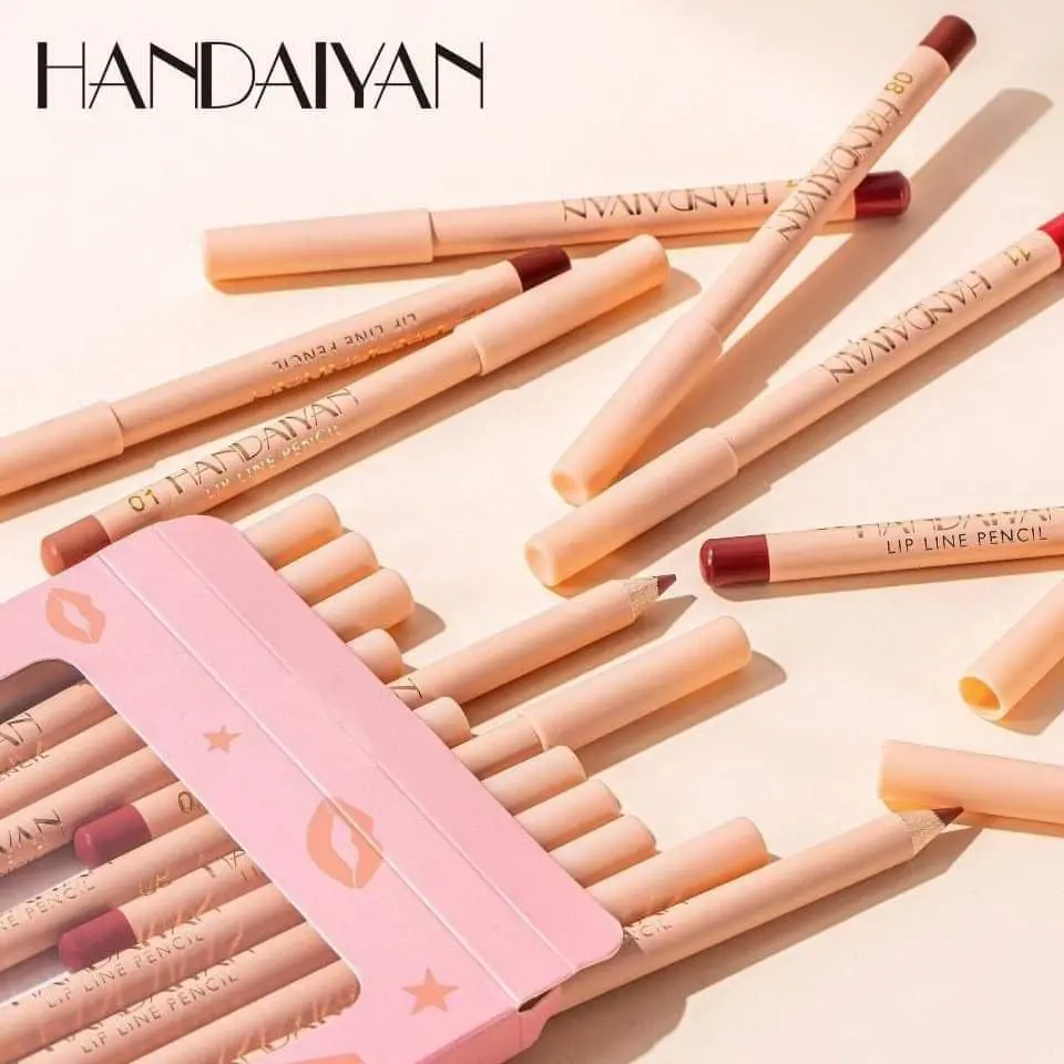 Picture of HANDAIYAN Lip Liner Pencil Matte Lipstick Pen Waterproof Lipliner Lady Charming Makeup Long Lasting Lipsticks-12Pcs/Set