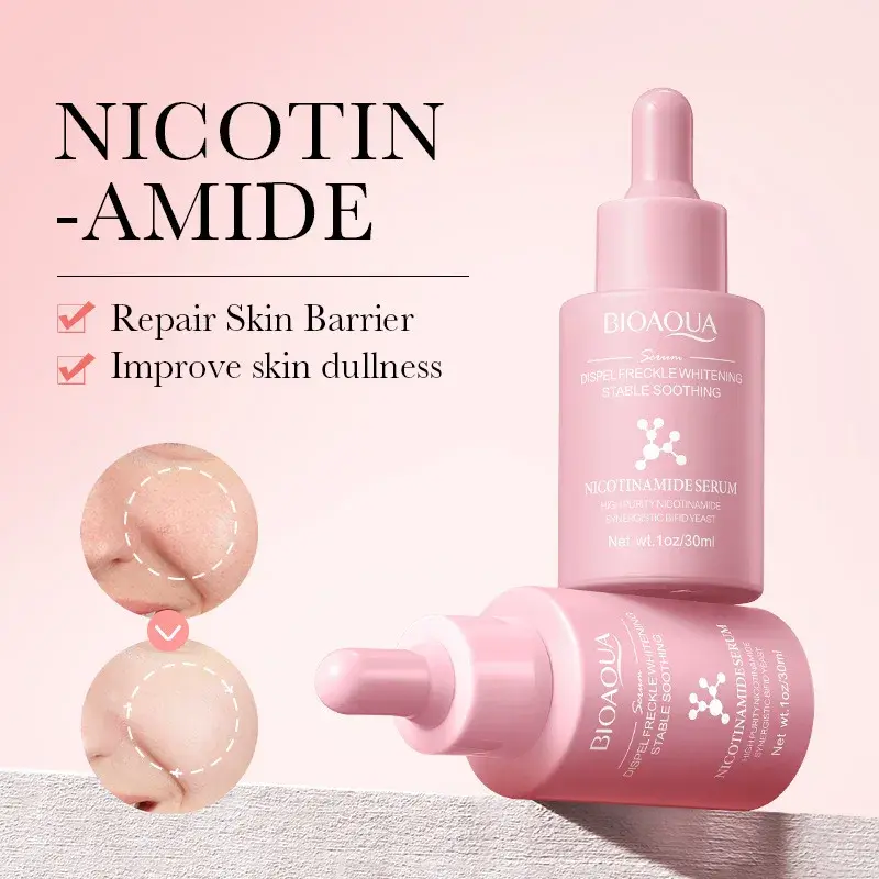 Picture of BIOAQUA Niacinamide Whitening Face Serum Dark Spot Remover Moisturizing Anti-Aging Anti-Wrinkle Brighten Facial Skin Care Products – 30ml