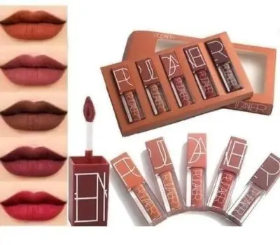 Picture of Pudaier Lipstick Matte Long Lasting Lipstick Set Brand Makeup Gifts for Women Orange Velvet Best Selling Cosmetic Goods Hot-5pcs Set