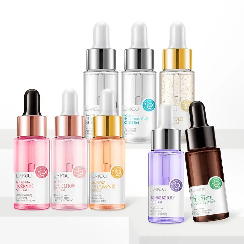 Picture of LAIKOU Serum Japan Sakura Essence Anti-Aging Hyaluronic Acid Pure 24K Gold Whitening Vitamin C Anti Wrinkle Face Serum Care Skin
