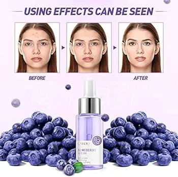 Picture of LAIKOU Blueberry Anti Wrinkles Facial Serum Brighten Skin Tone Hydrating Repair Damaged Skin Whitening Remove Spots Skin Care-17ml