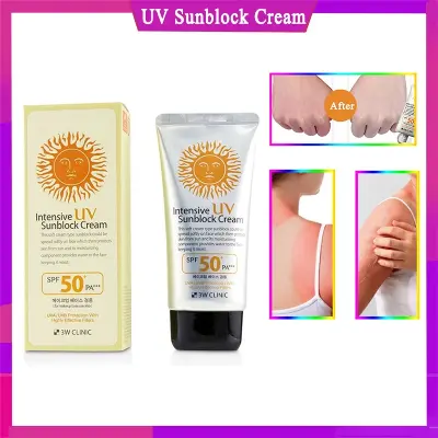 Picture of 3W Clinic Sunscreen Intensive UV Sunblock Cream SPF50 + PA +++ Refreshing sunscreen anti UV 70ML