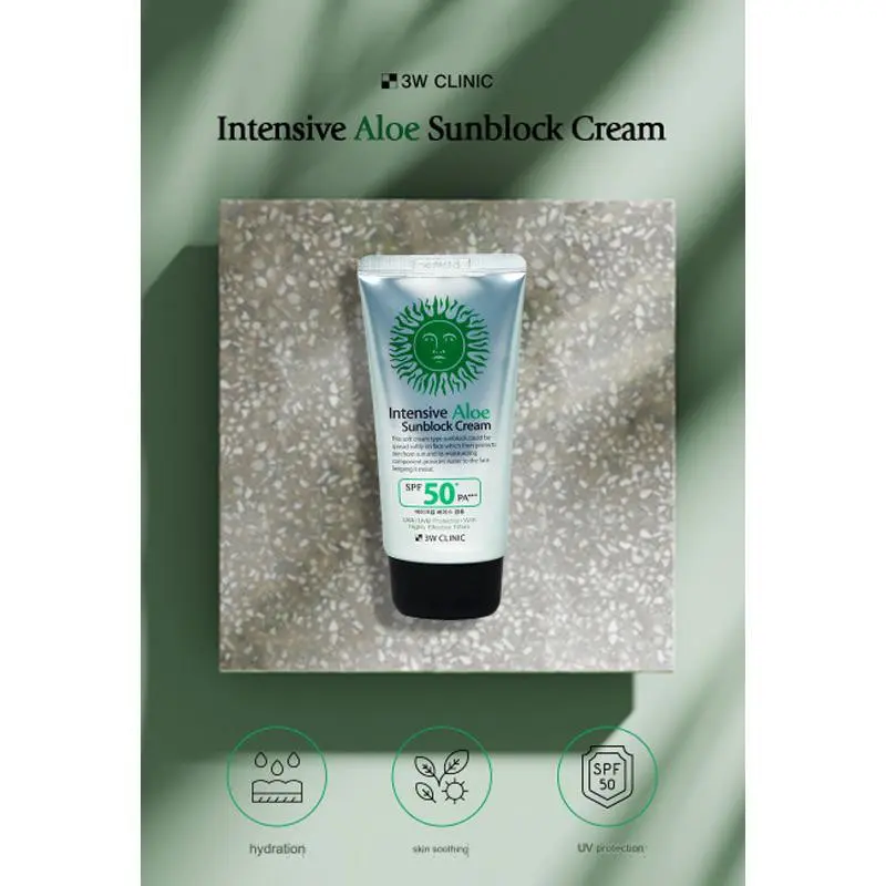 Picture of 3W Clinic Intensive Aloe Sunblock Cream-70ml