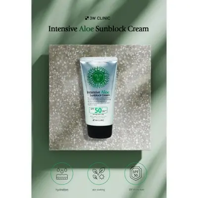 Picture of 3W Clinic Intensive Aloe Sunblock Cream-70ml
