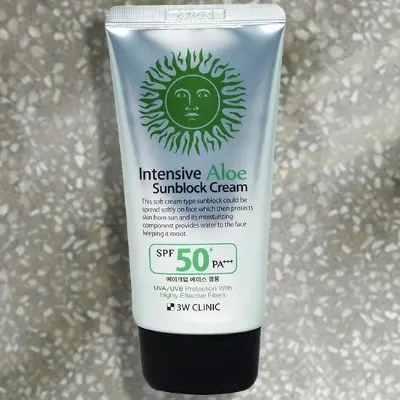Picture of 3W Clinic Intensive Aloe Sunblock Cream-70ml