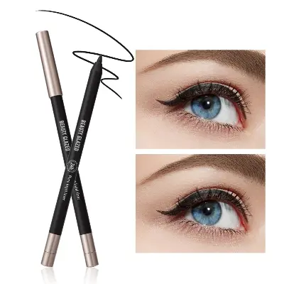 Picture of Beauty Glazed Eyeliner Gel Pen With Pencil Sharpener Not Easy To Smudge Non-smudgeable Eyeliner Ultra-fine Nib Eyeshadow Eyeliner Black Matte