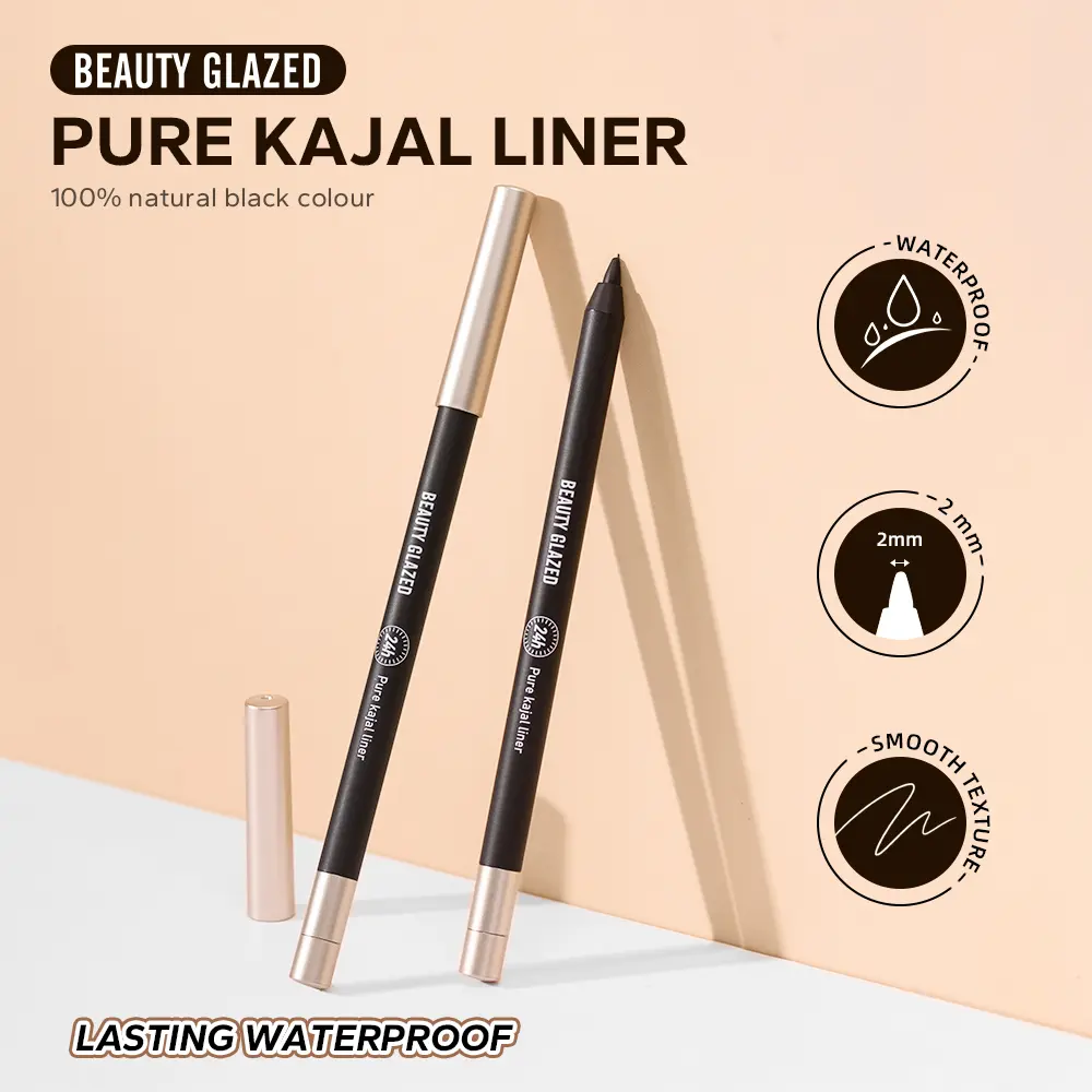 Picture of Beauty Glazed Eyeliner Gel Pen With Pencil Sharpener Not Easy To Smudge Non-smudgeable Eyeliner Ultra-fine Nib Eyeshadow Eyeliner Black Matte