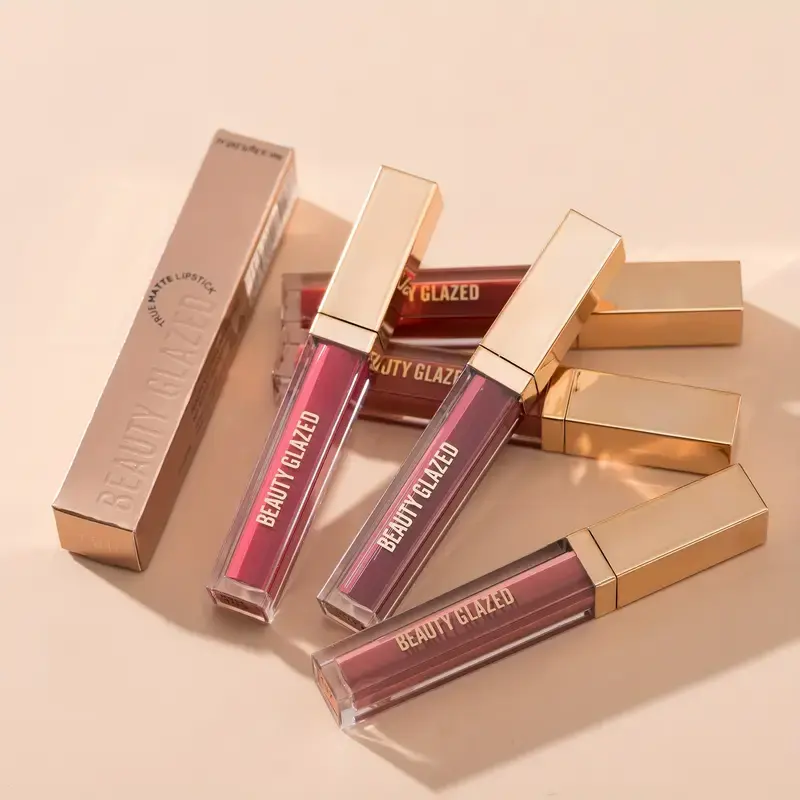 Picture of BEAUTY GLAZED Velvet 15 Colors Waterproof Long Lasting Non-Sticky soft Mist True Matte Lipstick-1pcs