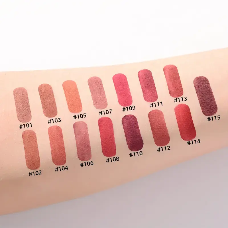 Picture of BEAUTY GLAZED Velvet 15 Colors Waterproof Long Lasting Non-Sticky soft Mist True Matte Lipstick-1pcs