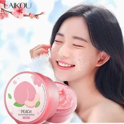 Picture of LAIKOU Sakura Facial Exfoliating Scrub 90g Deep Cleansing Pore Moisturizing Oil Control Wrinkle Anti-aging Brightening