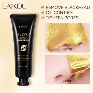 Picture of Laikou 24K Gold Snail Collagen Peel Off Mask Remove Blackheads Acne Anti-Wrinkle Lifting Firming Oil-Control Shrink Pores Face Skin Care-50gm