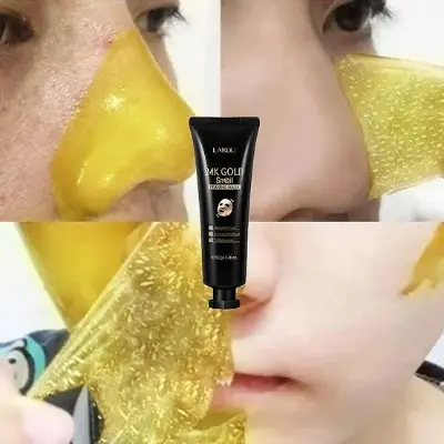 Picture of Laikou 24K Gold Snail Collagen Peel Off Mask Remove Blackheads Acne Anti-Wrinkle Lifting Firming Oil-Control Shrink Pores Face Skin Care-50gm
