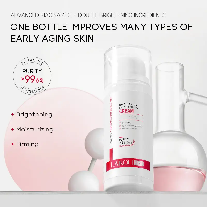 Picture of LAIKOU Pro Niacinamide Brightening Cream Whitening Anti Aging Remove Wrinkles Nourishing Moisturizing Facial Cream Face Care- 30gm