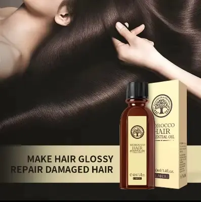 Picture of LAIKOU Hair Care Moroccan Pure Argan Oil Hair Essential Oil for Dry Hair Types Multi-functional Hair Care Products for Woman-40ml