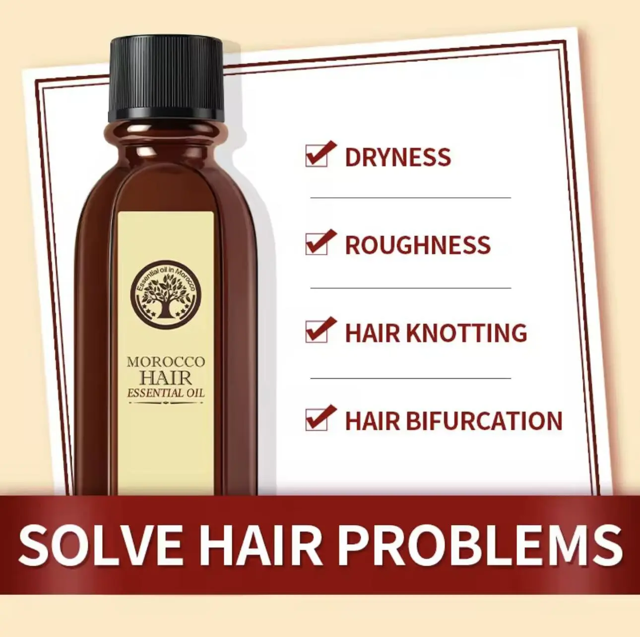 Picture of LAIKOU Morocco Hair Essential Oil 40ml Repair Damaged Hair Smooth Dry Hairs