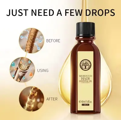 Picture of LAIKOU Morocco Hair Essential Oil 40ml Repair Damaged Hair Smooth Dry Hairs