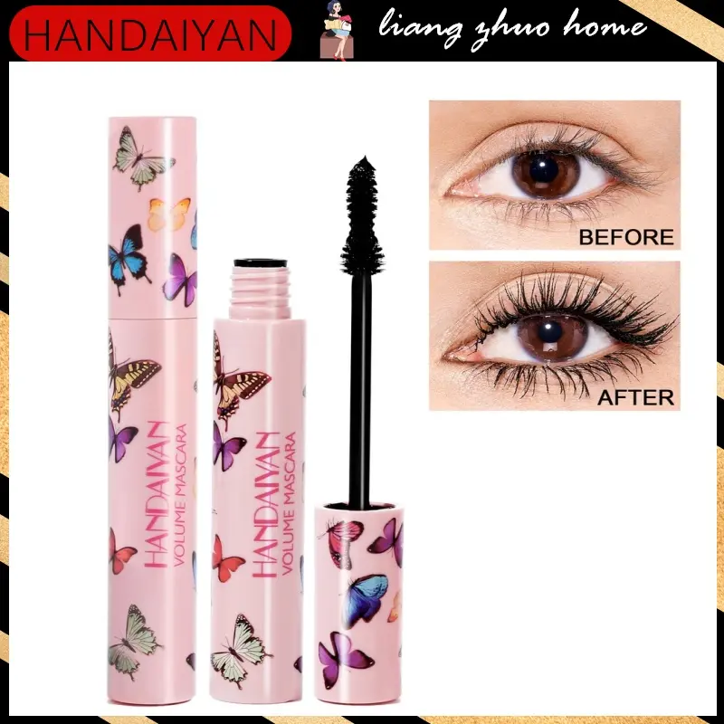Picture of HANDAIYAN 1Pcs 8D Silk Fiber Lash Mascara Waterproof Mascara for Eyelash Extension Black Thick Eye Lashes Curler