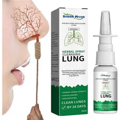Picture of South Moon Herbal Spray Cleansing Lung Relieve Sore Throat Inflammation Nose Discomfort Non Irritating Nasal Body Care Spray-20ml