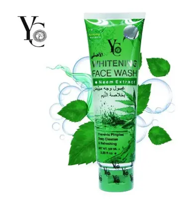 Picture of YC Whitening Neem Extract Acne Face Wash for Unisex - Prevent Pimples deep cleanse & Refreshing (100 ML)