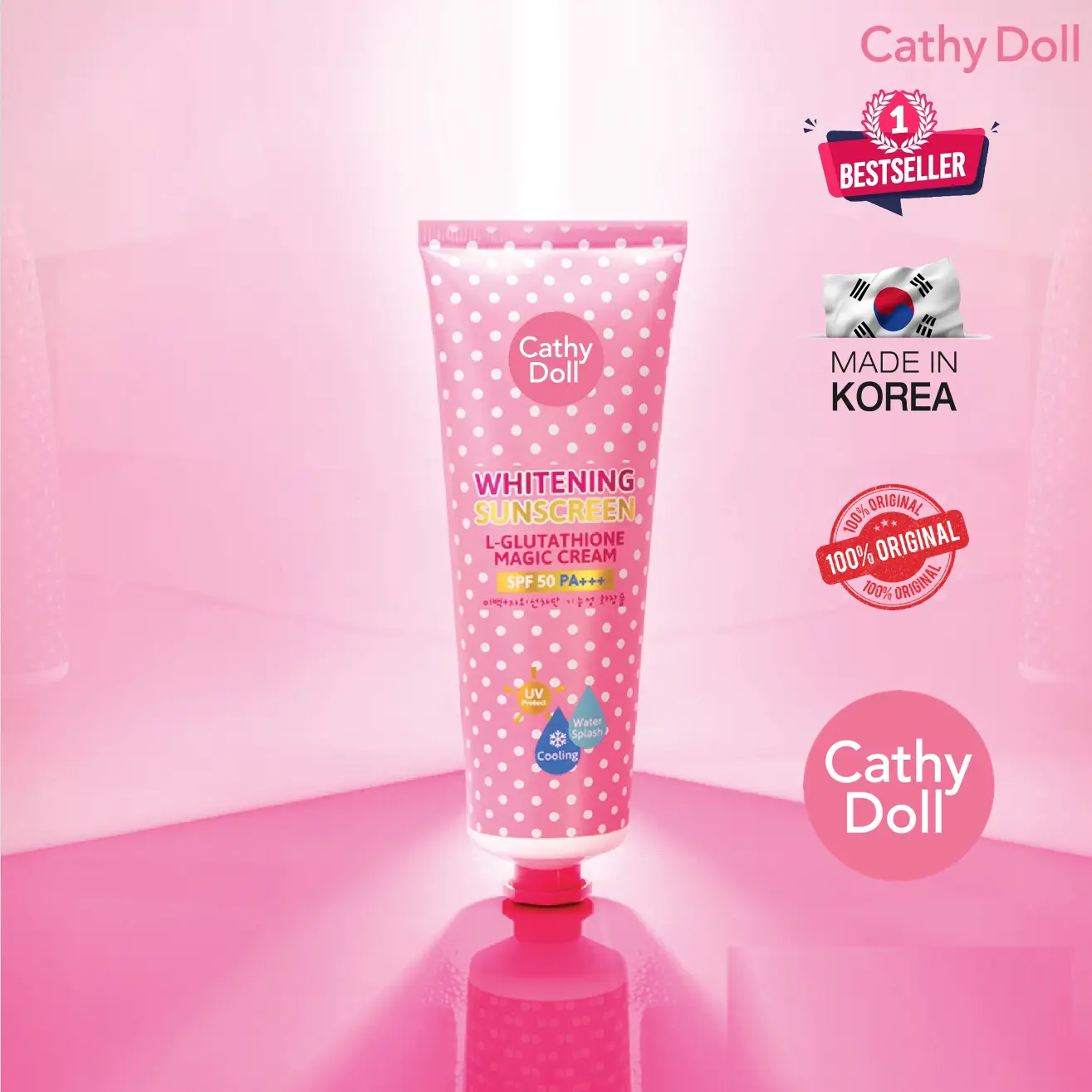 Picture of Cathy Doll SPF 50 PA+++ Sunscreen Cream - 60ml (Made in Korea)