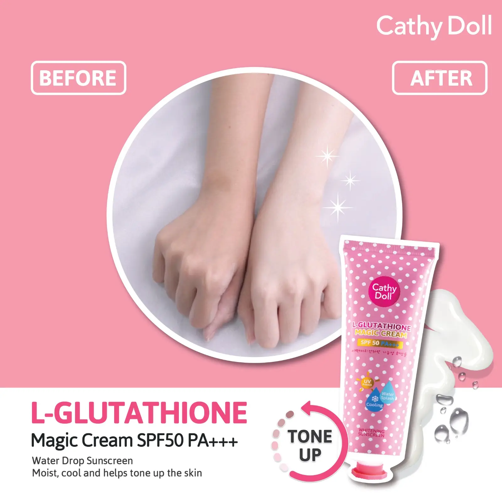 Picture of Cathy Doll SPF 50 PA+++ Sunscreen Cream - 60ml (Made in Korea)