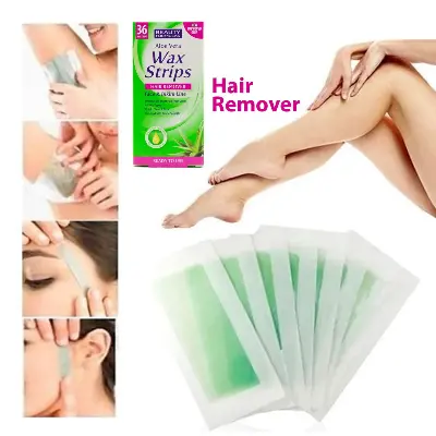 Picture of Beauty Formulas Hair Removal Face & Bikini Line 36 Wax Strips