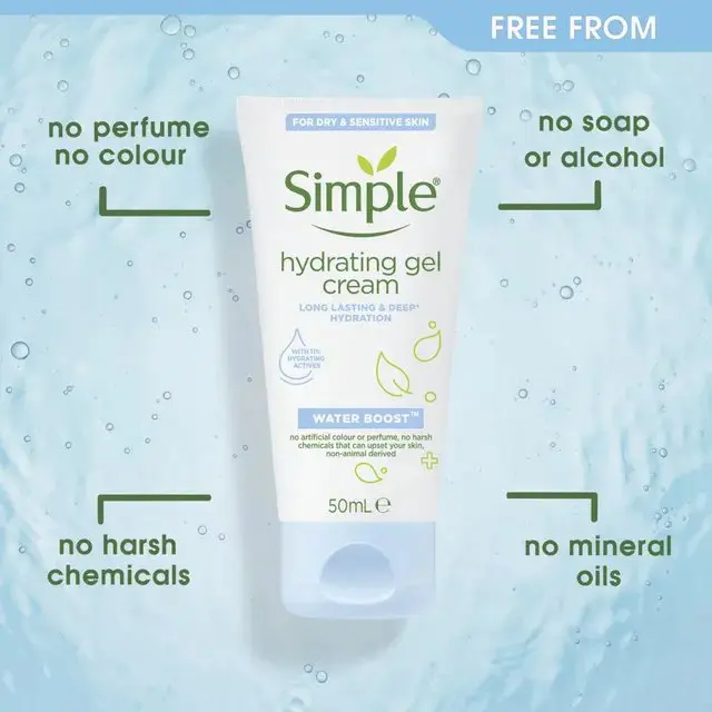 Picture of Simple Water Boost Micellar Facial Gel Wash for Sensitive Skin -150ml