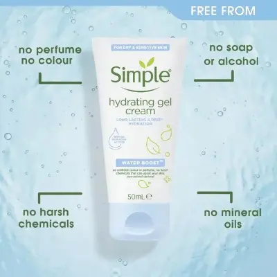 Picture of Simple Water Boost Micellar Facial Gel Wash for Sensitive Skin -150ml