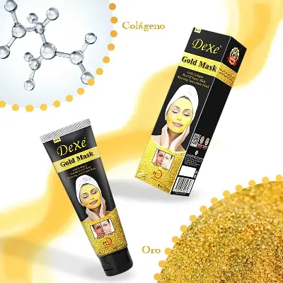 Picture of Dexe Peel Off Mask Gold Collagen Whitening Anti-wrinkle 24 Hours Moisturizing-120 Grm