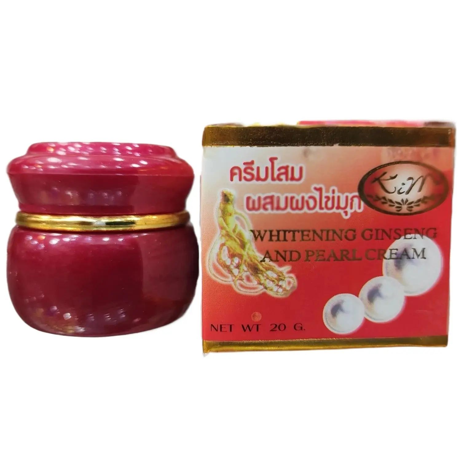 Picture of Kim Whitening Ginseng & Peart Cream- 20g (Thailand)