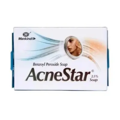Picture of AcneStar Benzoyl Peroxide Soap - 75 gm (Made in India)