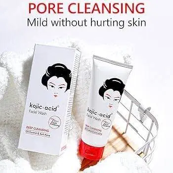 Picture of Kojic Acid Face Cleanser Deep Cleansing Anti Acne Oil Control Kojic Acid Facial Wash 100g