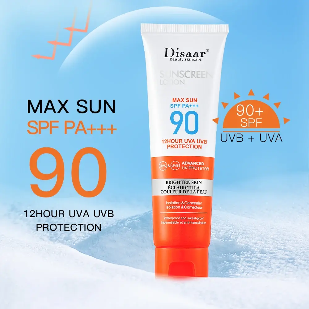 Picture of Disaar Facial Sunscreen SPF90 UV Protective Sun Cream Moisturizing Skin Body Sunscreens Anti Sun Face Protection- 50 ml